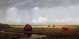 Marshes Canvas Paintings - Sudden Shower, Newbury Marshes